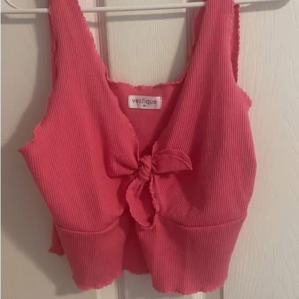 Vestique Pink Knotted Women's Top